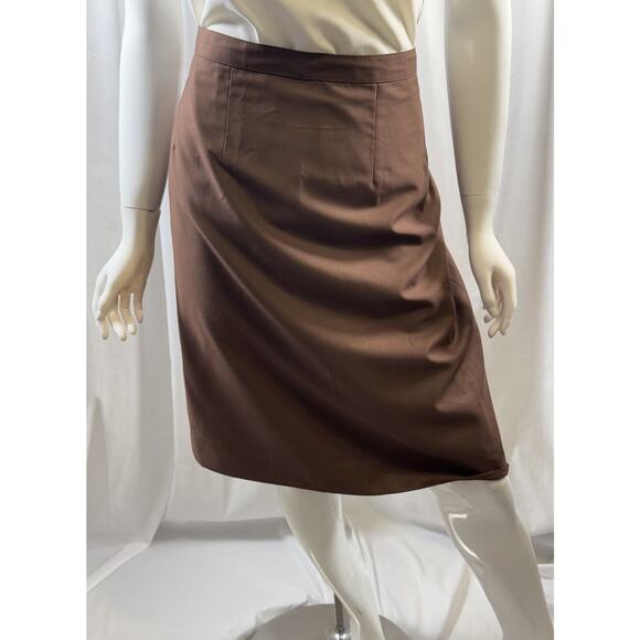 Classic Handmade Pencil Skirt, Charcoal Brown, Sz: 10, 64-63 - Picture 14 of 16